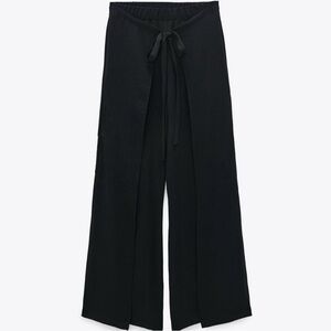 Zara Black Wide-Leg Pants